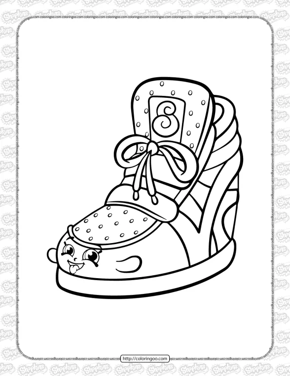 Shopkins Sneaky Wedge Coloring Page 1 shopkins sneaky wedge coloring page