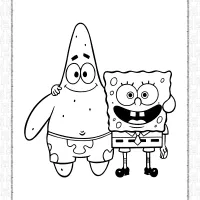 spongebob squarepants and patrick coloring sheet