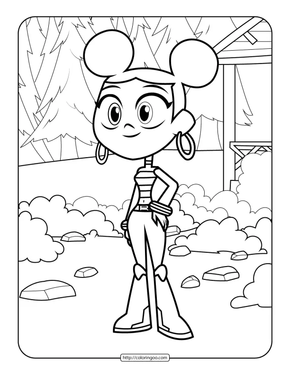 Teen Titans Go Bumblebee Coloring Sheet 1 teen titans go bumblebee coloring sheet