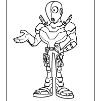 teen titans go slade wilson deathstroke coloring sheet