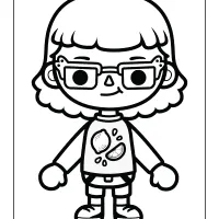 toca life coloring sheet for girls