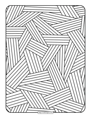 Black and White Lines Coloring Sheet