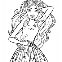 coloring pages for children barbie