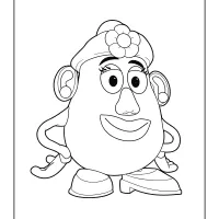 Mrs Potato Head Coloring Page 30 mrs potato head coloring page