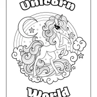 coloring pages for children unicorns