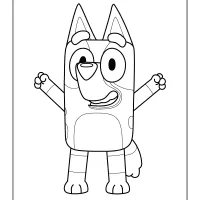 cute bluey coloring pages