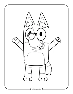 Cute Bluey Coloring Pages