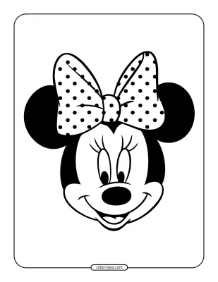 Minnie Mouse Coloring Page