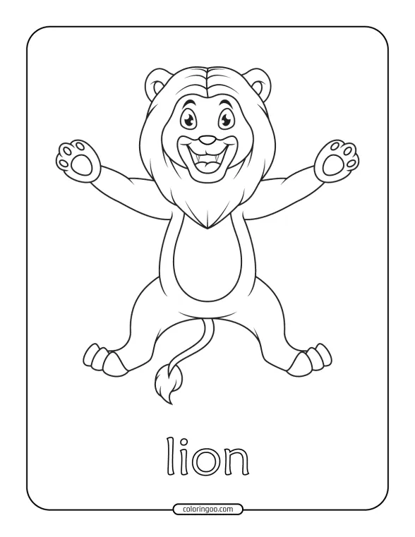 Free Printable Cute Lion Coloring Pages 1 free printable cute lion coloring pages