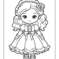 doll coloring book