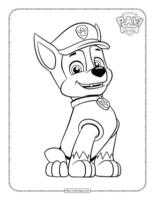 Police Officer Chase Coloring Pages