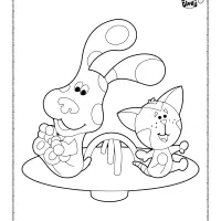 blue and periwinkle pdf coloring sheet