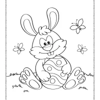 cute easter bunny coloring sheet