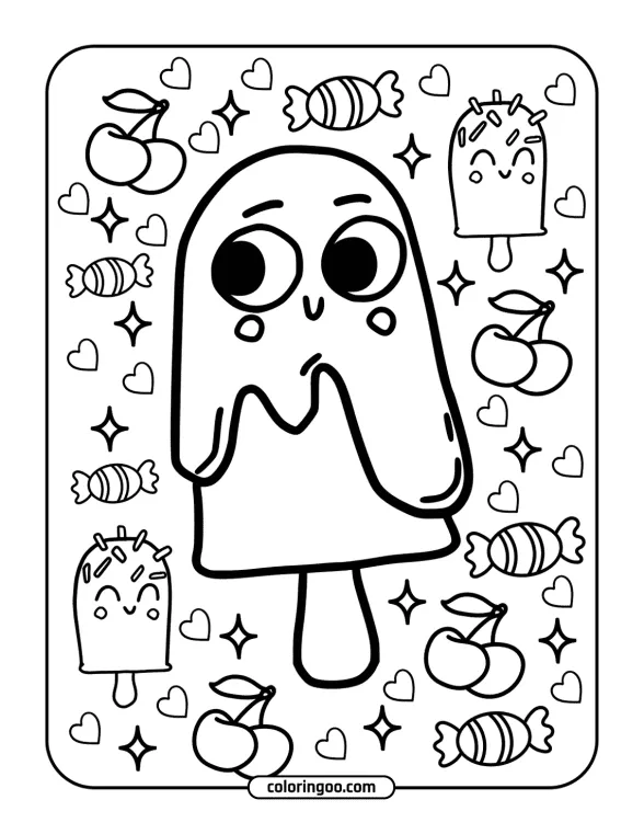 Cute Kawaii Coloring Pages 11 1 cute kawai coloring pages 011