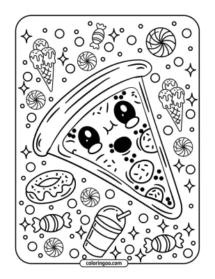 Cute Kawaii Coloring Pages 12
