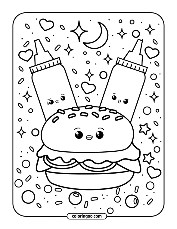 Cute Kawaii Coloring Pages 15 1 cute kawai coloring pages 015