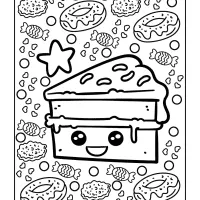 Cute Kawaii Coloring Pages 16 6 cute kawai coloring pages 016