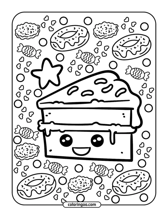 cute kawai coloring pages 016