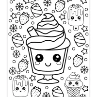 Cute Kawaii Coloring Pages 17 5 cute kawai coloring pages 017