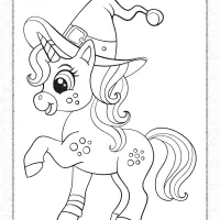 cute unicorn halloween coloring pages