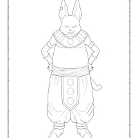 dragonball champa coloring pages for kids