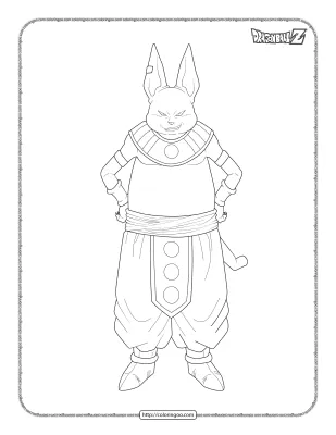 Dragonball Champa Coloring Pages for Kids