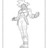 dragonball evil bardock coloring pages