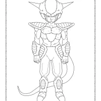 dragonball frost primera forma coloring pages