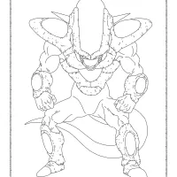 dragonball frost tercera forma coloring pages