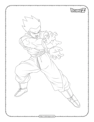 Dragonball Gohan Definitivo Coloring Pages