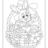free easter basket coloring pages