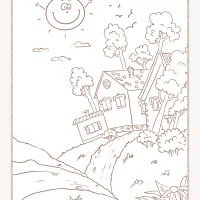 free printable village coloring pages