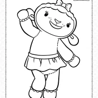 Lambie from Dottie McStuffins Coloring Pages 5 lambie from dottie mcstuffins coloring pages