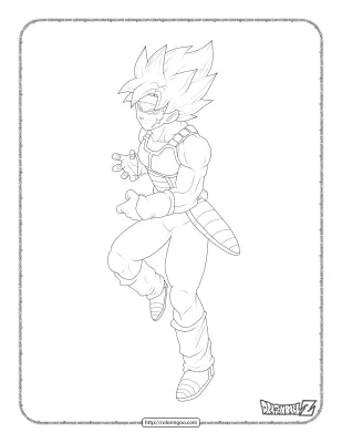 Printable Bardock Super Saiyan Coloring Pages