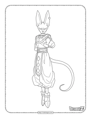 Printable Dragonball Bills Coloring Pages
