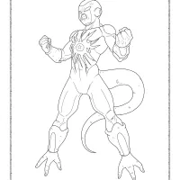 printable dragonball freezer xeno coloring pages