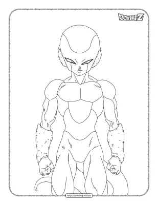 Printable Dragonball Frost Forma Coloring Pages
