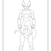 printable dragonball frost forma coloring sheet