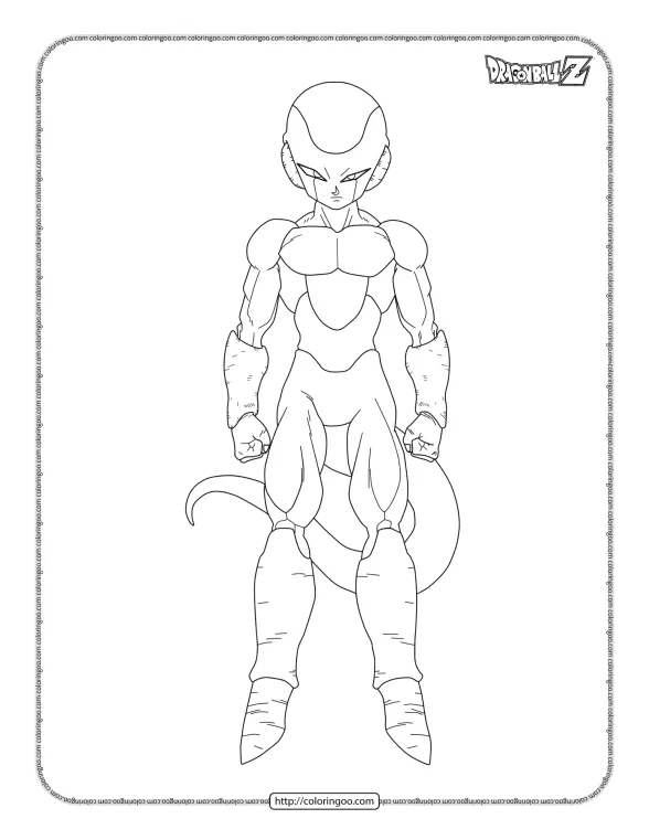 Printable Dragonball Frost Forma Coloring Sheet 1 printable dragonball frost forma coloring sheet
