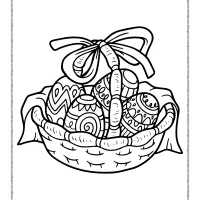 printable easter basket coloring pages