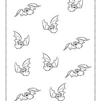 sesame street bats pdf coloring page