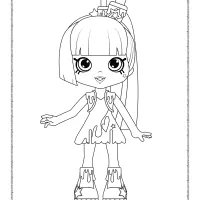 Shopkins Shoppies Polli Polish Coloring Page 68 shopkins shoppies polli polish coloring page