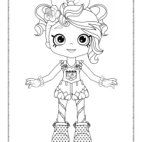 Shopkins Shoppies Rosie Bloom Coloring Page 65 shopkins shoppies rosie bloom coloring page