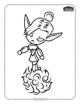 Skylanders Mini Jini Coloring Pages