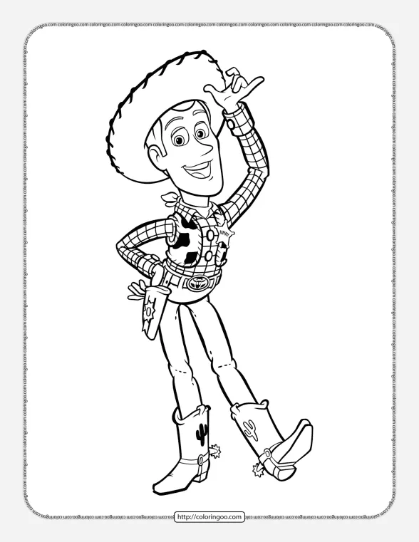 Woody Toy Story Coloring Pages 1 woody toy story coloring pages
