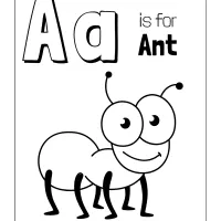 printable letter a coloring page worksheet