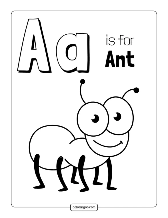 Printable Letter A Coloring Page Worksheet 1 printable letter a coloring page worksheet