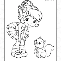 Strawberry Shortcake Coloring Sheet