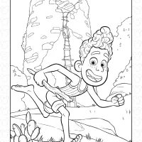 Alberto from Disney Luca Coloring Page