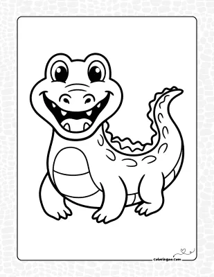 Alligator Colouring Book